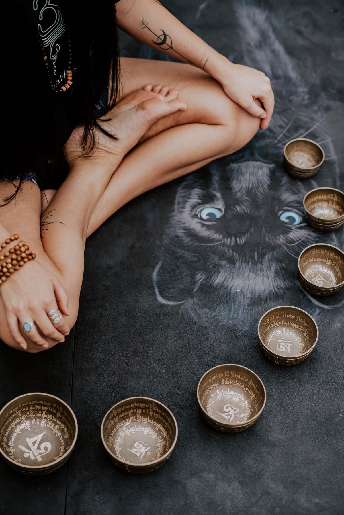 Tibetan Mantra Carved Singing Bowls - Zen Warrior Shop