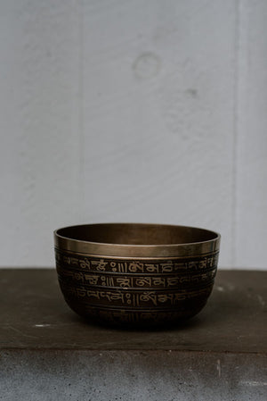 Tibetan Mantra Carved Singing Bowls - Zen Warrior Shop