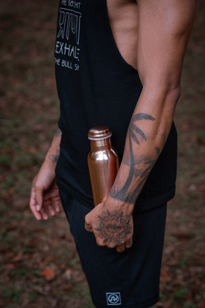 Copper Water Bottle - Smooth Finish - 1 Litre