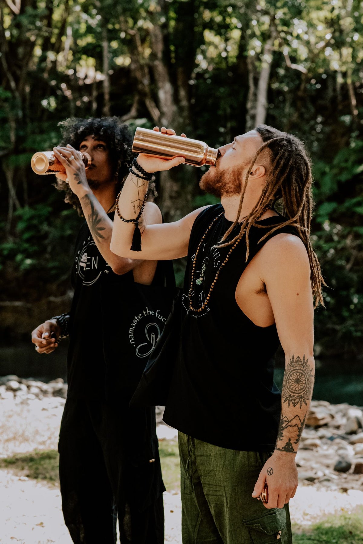 Copper Water Bottle - Smooth Finish - 1 Litre - Zen Warrior Shop