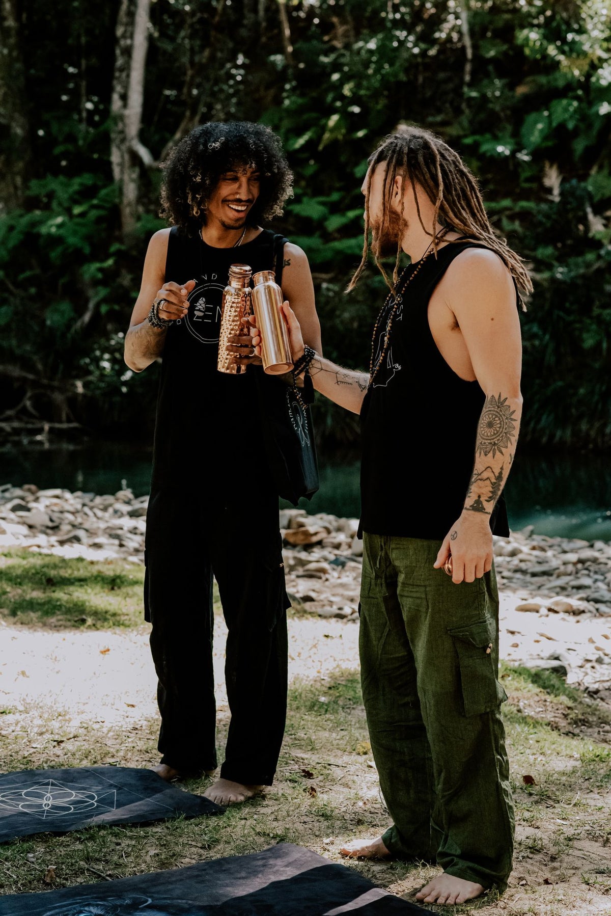 Copper Water Bottle - Smooth Finish - 1 Litre - Zen Warrior Shop