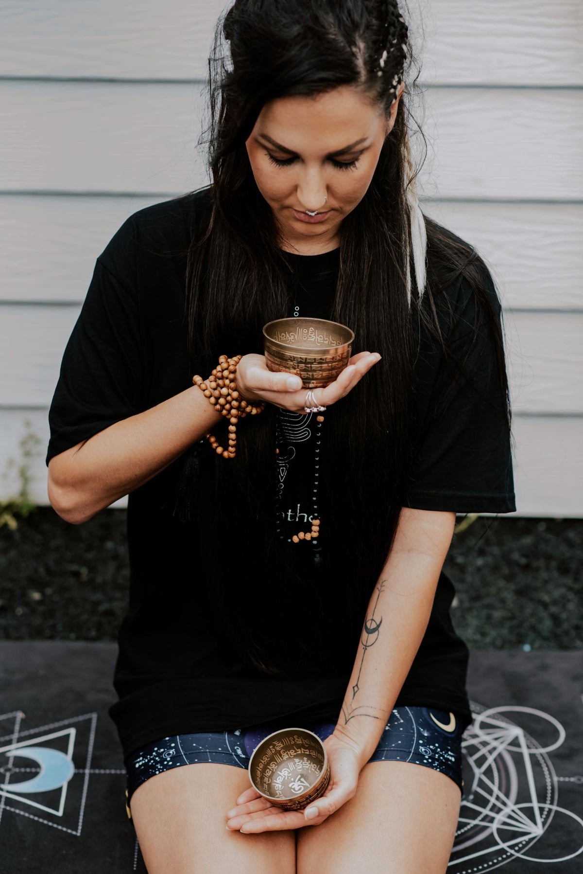 Tibetan Mantra Carved Singing Bowls - Zen Warrior Shop