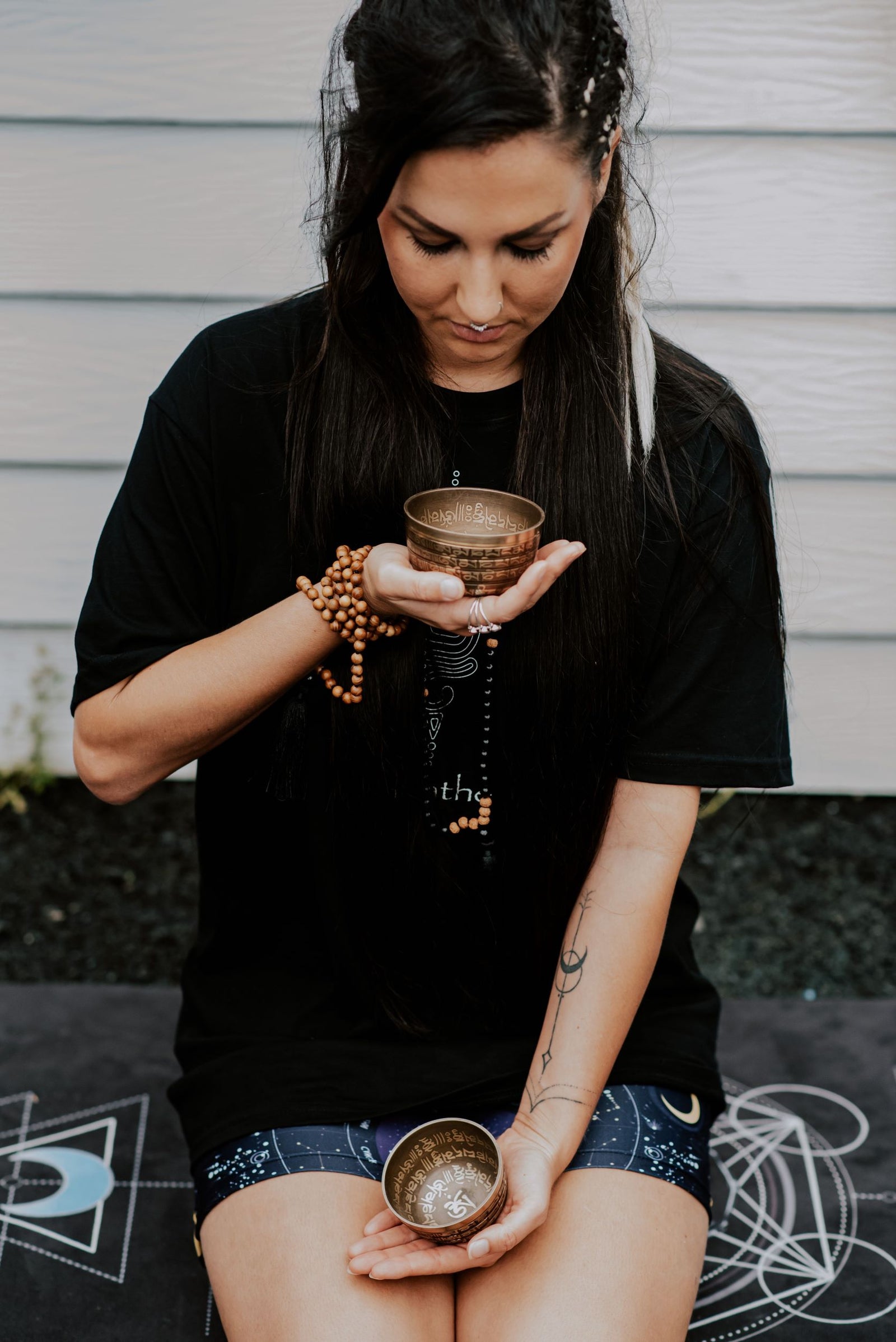 Tibetan Mantra Carved Singing Bowls - Zen Warrior Shop